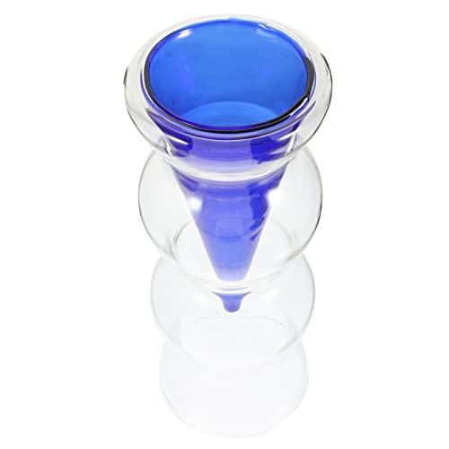 INOOMP Doppelwandige Glasvase Kreative Kristalldekor-blumenvase Aus Glas Für Die Tischlandschaft von INOOMP