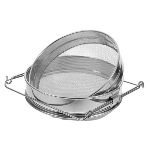 INOOMP Edelstahl Honigsieb Doppelschicht Sieb Honigfilter für Bienenhaltung und Küche Doppellagiges Mesh für Effiziente Filtration Robustes Langlebiges Material Vielseitig für Honig INOOMP Edelstahl Honigsieb Doppelschicht Sieb Honigfilter für Bienenhaltung und Küche Doppellagiges Mesh für Effiziente Filtration Robustes Langlebiges Material Vielseitig für Honig von INOOMP