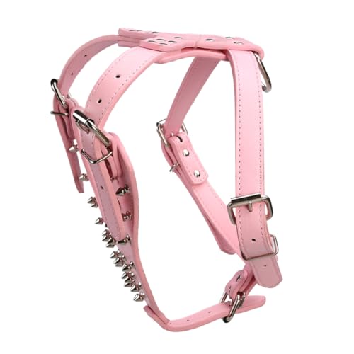 INOOMP Hundegeschirr mit Metallspikes für Hunde Verstellbar Bequem für Reisen Geeignet für Kleine und Große Hunde INOOMP Hundegeschirr mit Metallspikes für Hunde Verstellbar Bequem für Reisen Geeignet für Kleine und Große Hunde von INOOMP