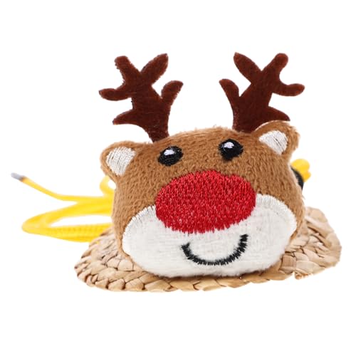 INOOMP Niedliche Weihnachtsmütze für Hamster Kleintiere Mütze für Haustier Spielzeug Chinchilla Cartoon-Hut Dekoratives Design von INOOMP