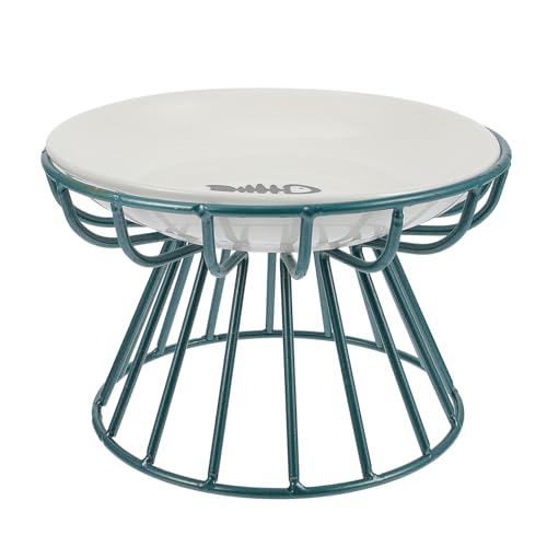INOOMP Erhöhte Katzennapf Keramik mit Metallgestell Stabiles Futternapf für Katzen und Kätzchen Rutschfestes Design Leicht zu Reinigen Schützend gegen Nackenbeschwerden Teiliges Napf INOOMP Erhöhte Katzennapf Keramik mit Metallgestell Stabiles Futternapf für Katzen und Kätzchen Rutschfestes Design Leicht zu Reinigen Schützend gegen Nackenbeschwerden Teiliges Napf von INOOMP