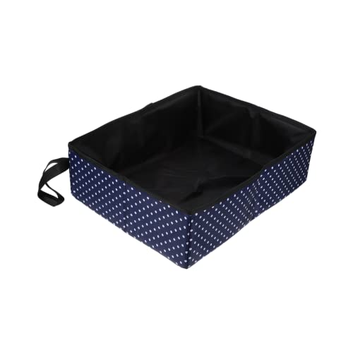 INOOMP Faltbare Katzentoilette Aus Wasserdichtem Tragbare Katzentoilette Für Reisen Camping Und Outdoor-aktivitäten Robuste Für Katzen Und Kätzchen von INOOMP