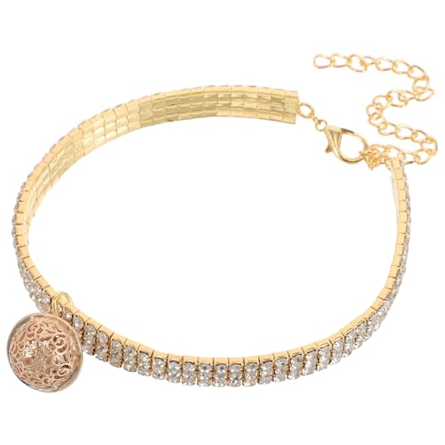 INOOMP Dog Mit Glöckchen Verstellbare Elastische Halskette Für Und Hunde Funkelnde Strasssteine Für Besondere Anlässe Für Haustier-Accessoires INOOMP Dog Mit Glöckchen Verstellbare Elastische Halskette Für Und Hunde Funkelnde Strasssteine Für Besondere Anlässe Für Haustier-Accessoires von INOOMP