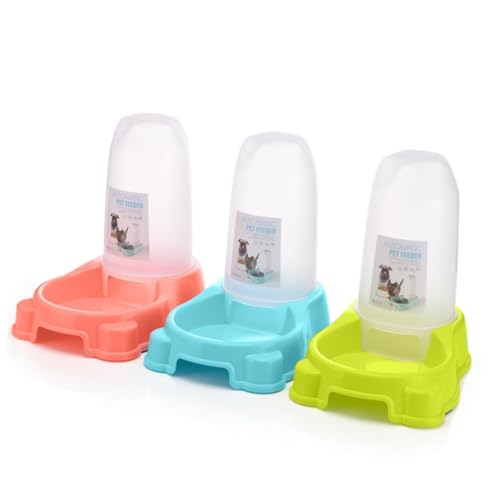 INOOMP Futter- Und Wasserspender-Set Für Hunde Und Katzen Automatischer Futterspender rutschfeste Unterlage Zufällige Farbe INOOMP Futter- Und Wasserspender-Set Für Hunde Und Katzen Automatischer Futterspender rutschfeste Unterlage Zufällige Farbe von INOOMP