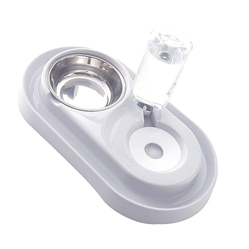INOOMP Doppelschüssel Trinkbrunnen Für Katzen Und Hunde Automatischer Wasserspender Mit Wasserflasche rutschfest Pflegeleicht Für Haustiere Beige INOOMP Doppelschüssel Trinkbrunnen Für Katzen Und Hunde Automatischer Wasserspender Mit Wasserflasche rutschfest Pflegeleicht Für Haustiere Beige von INOOMP