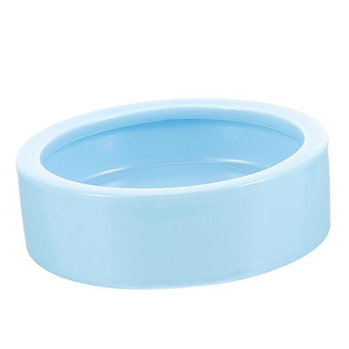 INOOMP Futterspender für Hühner und Wachteln Futtermittel für Hühner Bewässerung Futterbehälter Vogel Wasserschale Futtertrog für Geflügel Hühnerfutter Keramik Sky-Blue von INOOMP