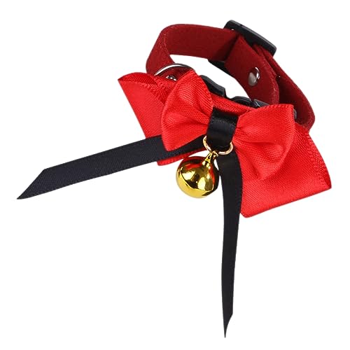 INOOMP Gänse-Fliege seidenband bändchen Weihnachten mi Hühnerhalsband Jingle Bell Weihnachtskrawatten Vogelhalsband Hühnerfliege Kätzchen Hahn Kürbis schmücken neugeboren binden Stoff von INOOMP