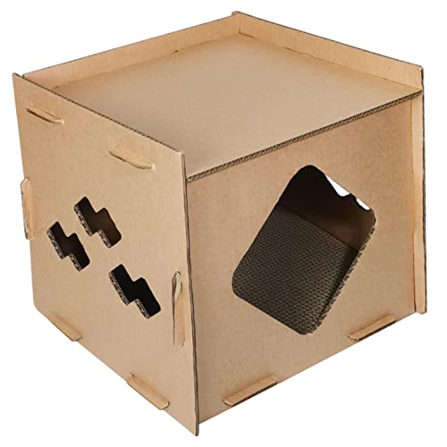 INOOMP Gewellter Katzenkratzbaum Großes Katzenhaus Katzenbett Katzenkratzkarton Kätzchenspielzeug Horizontaler Katzenkratzer Katzenkratzkarton Sofa Katzenmöbel Wellpappe INOOMP Gewellter Katzenkratzbaum Großes Katzenhaus Katzenbett Katzenkratzkarton Kätzchenspielzeug Horizontaler Katzenkratzer Katzenkratzkarton Sofa Katzenmöbel Wellpappe von INOOMP