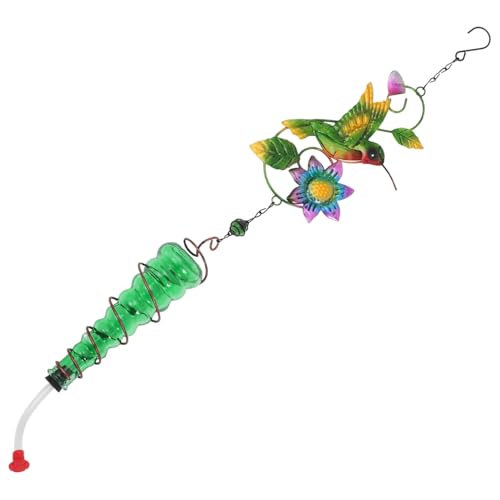 INOOMP Hängender Gartenvogeltränke aus Glas und Eisen mit Gebrannter Lackierung Stabile Multifunktionale Vogeltränke für Wasser und Futter Wetterbeständig Dekorativ für Balkon und Garten INOOMP Hängender Gartenvogeltränke aus Glas und Eisen mit Gebrannter Lackierung Stabile Multifunktionale Vogeltränke für Wasser und Futter Wetterbeständig Dekorativ für Balkon und Garten von INOOMP