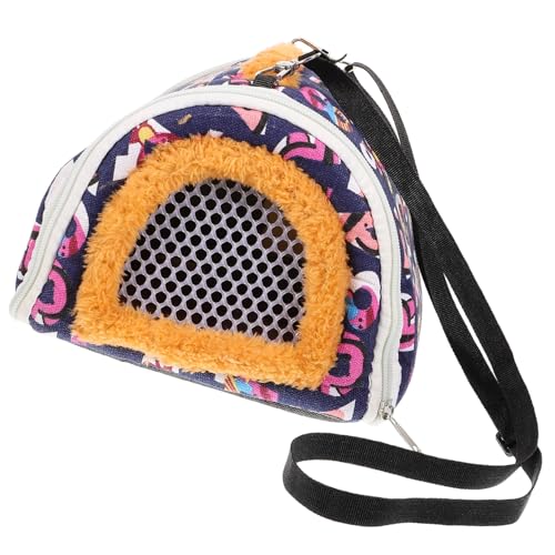 INOOMP Mini-Reisetasche Für Haustiere Atmungsaktiv Für Hamster Meerschweinchen Tragbare Tasche Für Haustiere Robuster Canvas-reißverschluss Einfach Zu Verwenden von INOOMP