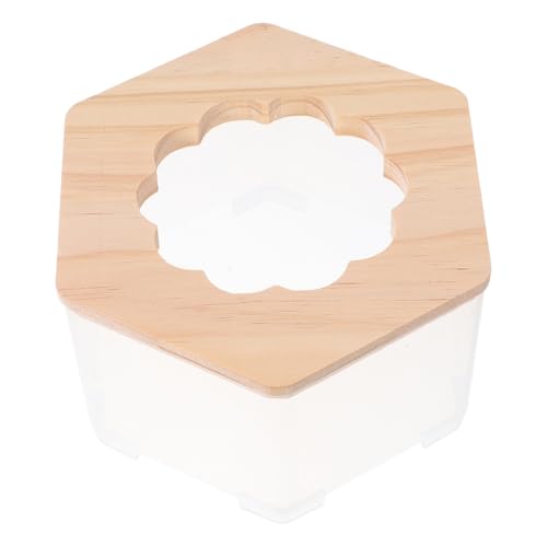 INOOMP Hamster Badezimmer Toilette Hamster Badesand Hamsterbadpool Hamsterspielzeug Und Zubehör Hühnersandbadwanne Chinchilla-badestaub Hamsterstaubbad Sandbad Für Hamster Khaki Hölzern von INOOMP