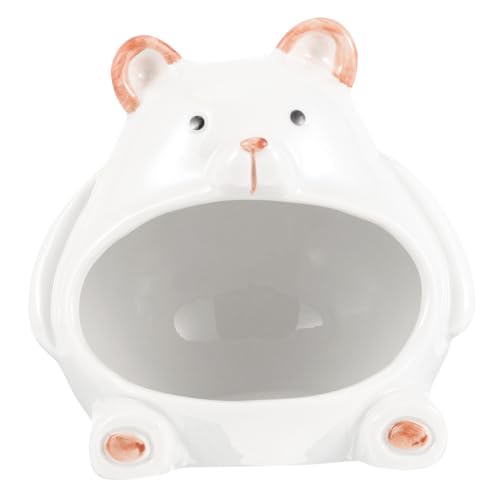 INOOMP Hamster Keramiknest für Sommer Kühlung Keramisches Versteckhaus für Kleine Tiere Komfortabler Schlafplatz Spielbereich für Hamster Sicheres und Gemütliches Hamsterversteck für und von INOOMP