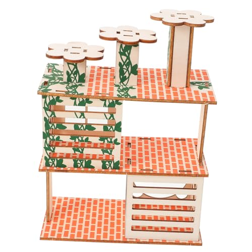 INOOMP Holz Hamster Villa 2-in-1 Meerschweinchen Versteck Ratte Leiter Entzückende Haustier Versorgung INOOMP Holz Hamster Villa 2-in-1 Meerschweinchen Versteck Ratte Leiter Entzückende Haustier Versorgung von INOOMP