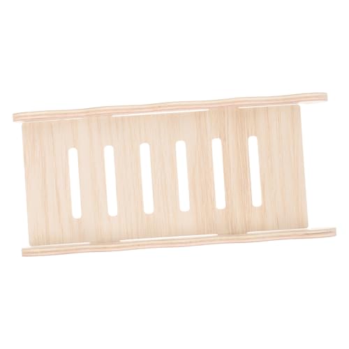 INOOMP Hamster Kletterleiter aus Naturholz für Kleine Haustiere für Hamster Meerschweinchen und Mäuse Fördert Balance und Spielvergnügen von INOOMP