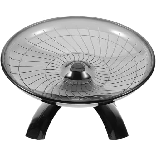 INOOMP Hamster Laufrad Rennmäuse Chinchilla Gerät Roue Hamster Rad Spielzeug Ratte Übungsrad Großer Tank Igel Käfig Spielzeug Räder Haustier Meerschweinchen Spielzeug Hamster Zubehör Schwarz von INOOMP