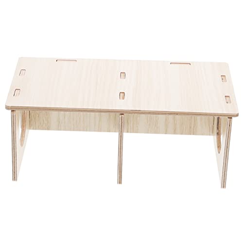 INOOMP Hamster Massives Holzhause Hamsterspielzeug Hamsterkäfige Und Lebensräume Versteck Für Meerschweinchen Meerschweinchen-lebensraum- Haustier Tierdekoration Nest Yellow INOOMP Hamster Massives Holzhause Hamsterspielzeug Hamsterkäfige Und Lebensräume Versteck Für Meerschweinchen Meerschweinchen-lebensraum- Haustier Tierdekoration Nest Yellow von INOOMP