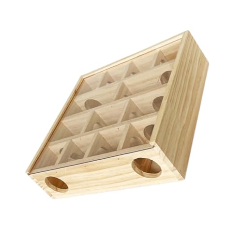 INOOMP Hamster-Labyrinth-Spielzeug Holz Mehrgitter Chinchilla-Labyrinth Für Haushalt Chinchilla Zubehör von INOOMP