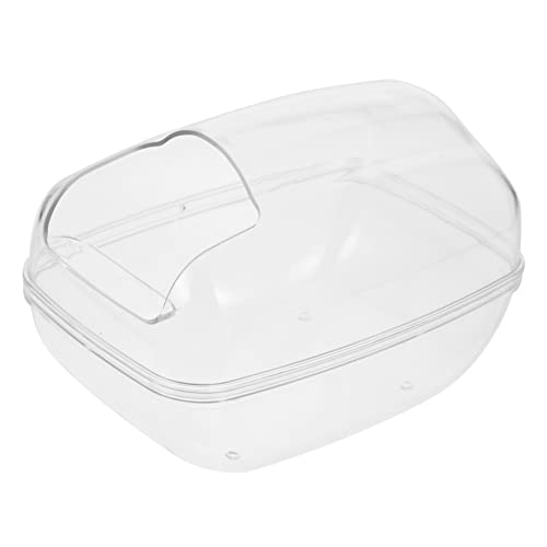 INOOMP Hamster Sandbad Mit Anti-spritzschutz Transparentes Badewannen-Design Für Kleine Haustiere Für Pflege Wohlbefinden Von Hamstern Und Nager INOOMP Hamster Sandbad Mit Anti-spritzschutz Transparentes Badewannen-Design Für Kleine Haustiere Für Pflege Wohlbefinden Von Hamstern Und Nager von INOOMP