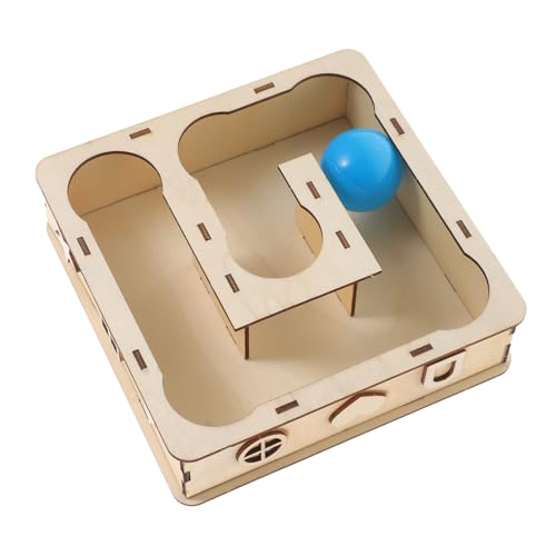 INOOMP Tunnelversteck Aus Holz für Hamster Meerschweinchen Kleintiere Kausicheres Material von INOOMP