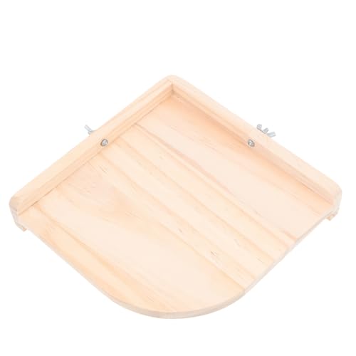 INOOMP Hamster springen Ruheplattform für Hamster Käfig Eckregal Hamster Platform Guinea Pig Platform Spielzeuge Spielset aus Holz Holzstange für Hamster Chinchilla-Käfig- hölzern von INOOMP