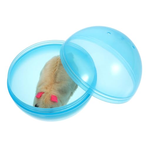 INOOMP Automatisches Katzenspielzeug Katzen-Teaser-bälle Weiches Hamsterspielzeug Interaktives Spiel für Hauskatzen Heimtierbedarf von INOOMP