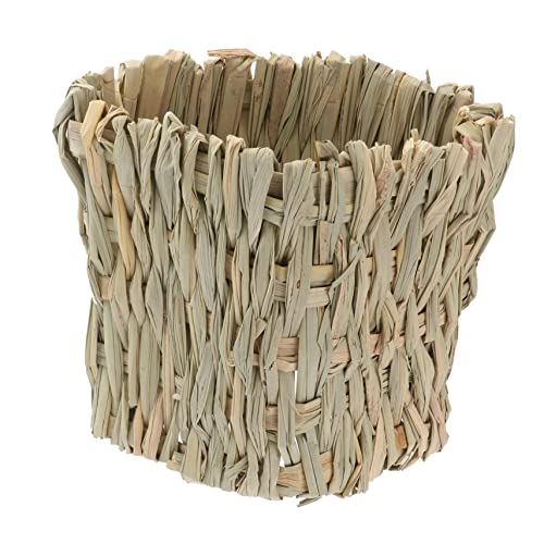 INOOMP Korb Aus Natürlichem Gewebtem Gras Für Kleintiere Hütte Und Nest Für Kaninchen Hamster Und Meerschweinchen Spaß Und Für Ihre Kleinen Freunde INOOMP Korb Aus Natürlichem Gewebtem Gras Für Kleintiere Hütte Und Nest Für Kaninchen Hamster Und Meerschweinchen Spaß Und Für Ihre Kleinen Freunde von INOOMP