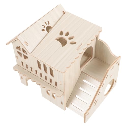 INOOMP Hamsterhaus Aus Holz Hamsterversteck Mit Leiter Chinchilla-versteck Doppelstöckiges Holzhaus Für Hamster Rattenhaus Dekoratives INOOMP Hamsterhaus Aus Holz Hamsterversteck Mit Leiter Chinchilla-versteck Doppelstöckiges Holzhaus Für Hamster Rattenhaus Dekoratives von INOOMP