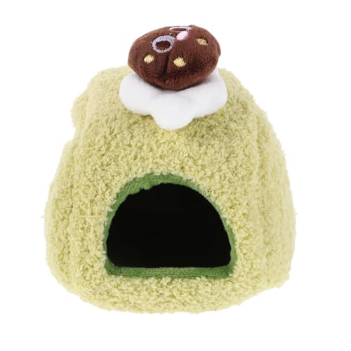 INOOMP Hamsterhöhle Hamsternest Kuschelnest Hamster Süßes Hamsterhaus Niedliches Hamsterhaus Gemütliches Hamsterhaus Kleintierhängematte Hamster Schlafhaus Baumwolle Light Green von INOOMP