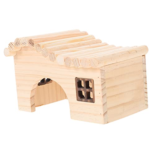 INOOMP Hamsterhaus Aus Holz Hamster-spielnest Gemütliches Hamsternest Schlafhaus für Haustiere INOOMP Hamsterhaus Aus Holz Hamster-spielnest Gemütliches Hamsternest Schlafhaus für Haustiere von INOOMP