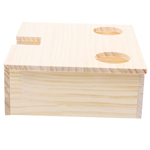 INOOMP Holz Hamster Nest Fenster Meerschweinchen Multi-Zweck Haustier Spielzeug von INOOMP
