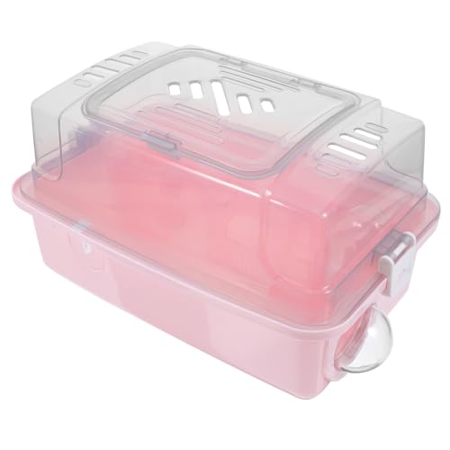 INOOMP Tragbarer Hamsterkäfig Reise-transportbox Für Kleintiere -Design Futterbehälter Sicher Und Für Zuhause Und Unterwegs INOOMP Tragbarer Hamsterkäfig Reise-transportbox Für Kleintiere -Design Futterbehälter Sicher Und Für Zuhause Und Unterwegs von INOOMP