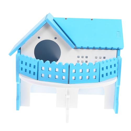 INOOMP Hamster Nest Große Doppel Schicht Villa Hideout Balkon Klettern Spielzeug Für Weiß von INOOMP