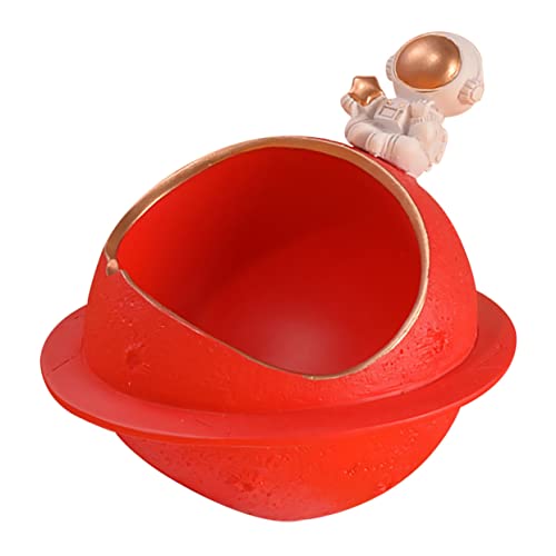 INOOMP Kreatives Hamster Nest Aus Resin Astronauten-Design Für Kühlung Im Sommer Süßes Tierheim Für Hamster Und Kleine Haustiere Für Innen Und Außendekoration Rotes Farbenfrohes von INOOMP