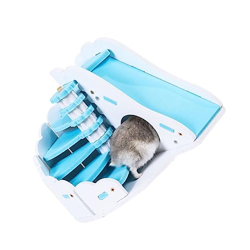 INOOMP Rundrutsche Hütte Nest Für Hamster Kleintiere Holzspielzeug Für Kleintiere von INOOMP