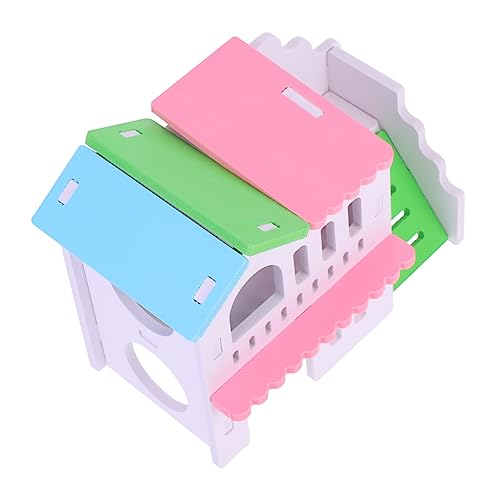 INOOMP Hamster Villa Aus Holz Mit Doppeltem Boden Kreatives Versteck Und Spielplatz Für Kleine Haustiere Für Zwerghamster Meerschweinchen Und Igel INOOMP Hamster Villa Aus Holz Mit Doppeltem Boden Kreatives Versteck Und Spielplatz Für Kleine Haustiere Für Zwerghamster Meerschweinchen Und Igel von INOOMP