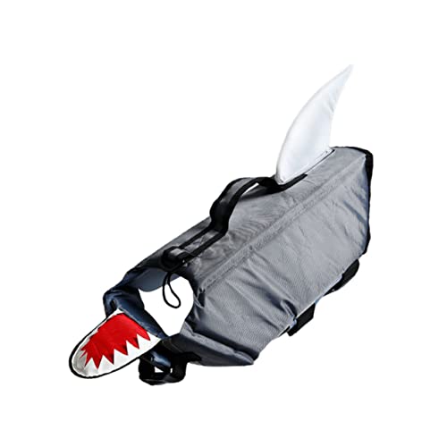 INOOMP Ergonomische Hundeschwimmweste Schwimmweste Heller Griff Hundepool-bademode Grau Hai Größe XL von INOOMP