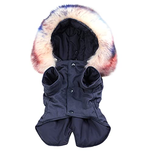 INOOMP Haustier Hund Outfit mit Kapuze Hund Mantel Baumwolle Warme Weste Einfach Zu Tragen Nehmen INOOMP Haustier Hund Outfit mit Kapuze Hund Mantel Baumwolle Warme Weste Einfach Zu Tragen Nehmen von INOOMP