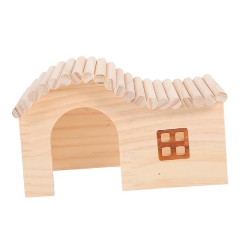 INOOMP Haustier Hamster Villa Kleines Haustierversteck Hamsterversteck Hamsternest Kleine Tierversteckhöhle Haustiernest Für Hamster Hölzern Khaki von INOOMP