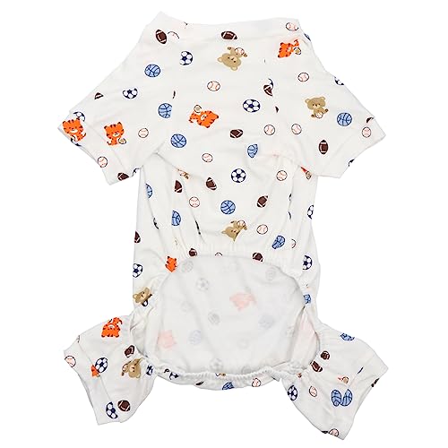 INOOMP Hundesalon Hundepyjamas Baumwolle Hundenachtwäsche Cartoon Pyjamas für Hunde Welpen Schlafanzug Haustier Nachtwäsche Vier INOOMP Hundesalon Hundepyjamas Baumwolle Hundenachtwäsche Cartoon Pyjamas für Hunde Welpen Schlafanzug Haustier Nachtwäsche Vier von INOOMP