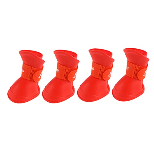 INOOMP Haustier Hund Welpen Anti-Rutsch Regen Schnee Candy Farbe Gummi wasserdichte Stiefel Schuhe INOOMP Haustier Hund Welpen Anti-Rutsch Regen Schnee Candy Farbe Gummi wasserdichte Stiefel Schuhe von INOOMP