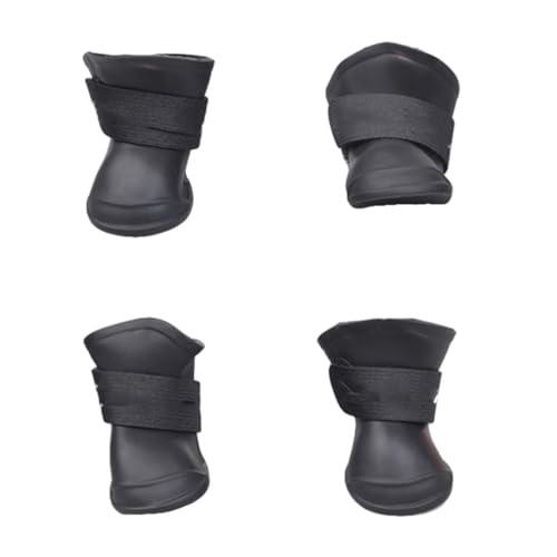 INOOMP Haustier Hund Welpen Anti-Rutsch Regen Schnee Candy Farbe Gummi wasserdichte Stiefel Schuhe von INOOMP
