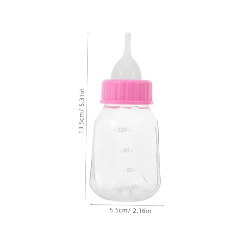 INOOMP Haustier Milchflasche mit Weichem Sauger Neugeborene Welpen und Kätzchen Fütterungsflasche Leicht Tragbar und Transparent für Hunde Katzen und Kleine Babytiere von INOOMP