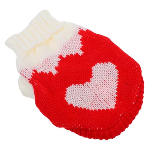 INOOMP Haustier-Pullover Hund-valentinspullover Hundekostüm Zum Valentinstag Winterpullover Für Hunde Hundepullover Mädchen Hundepullover Winter Hundebekleidung Welpen-Pullover Garn von INOOMP