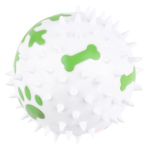 INOOMP Kreatives Geräuschspielzeug Für Haustiere Bunter Kauspielzeugball Für Hunde Weiß Grün Fördert Lernen Und Langeweile Für Kauen Und Spielen Langlebig Und Unterhaltsam Für von INOOMP