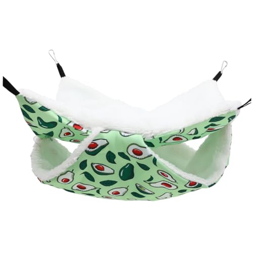 INOOMP Meerschweinchen-Bett Hängematte Gemütliches Hamster-hängebett Warmes Material Doppellagiges Nest für Haustiere INOOMP Meerschweinchen-Bett Hängematte Gemütliches Hamster-hängebett Warmes Material Doppellagiges Nest für Haustiere von INOOMP