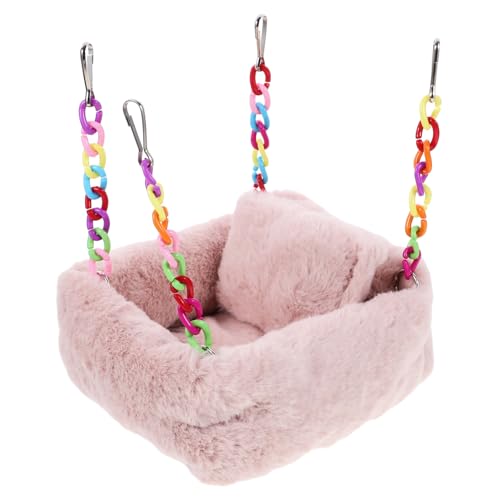 INOOMP Haustier warmes Baumwollnest Hängematte für Nagetiere warmes meerschweinchenbett Chinchilla hamsterbett hamsterzubehör dekorative Hamster-Hängematte meerschweinchen Bett Baumwolle von INOOMP
