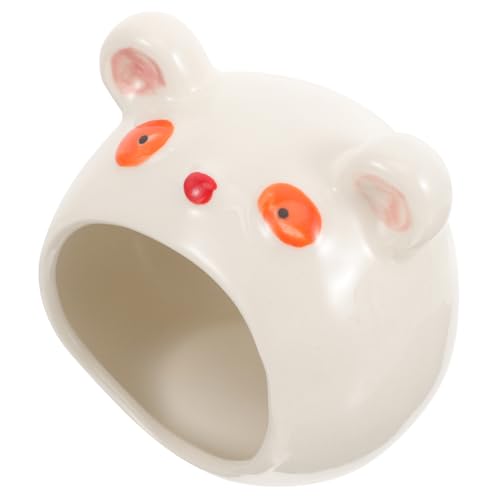 INOOMP Keramik-Hamster-versteck Kleines Haustier-Nest Bärenform Für Hamsterkäfig Sicher Zum Schlafen Und Ausruhen INOOMP Keramik-Hamster-versteck Kleines Haustier-Nest Bärenform Für Hamsterkäfig Sicher Zum Schlafen Und Ausruhen von INOOMP