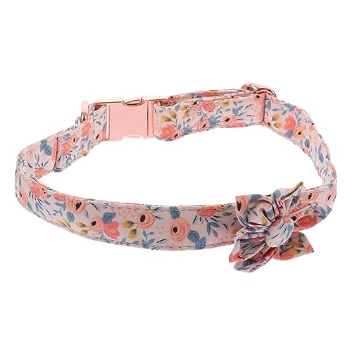 INOOMP Haustierhalsband Lovely kuschelig abbrechbares Katzenhalsband Welpen weihnachtsdeko ännliches katzenhalsband Kragen mit Gänseblümchenmuster die Katze Tragegurt Blumen von INOOMP