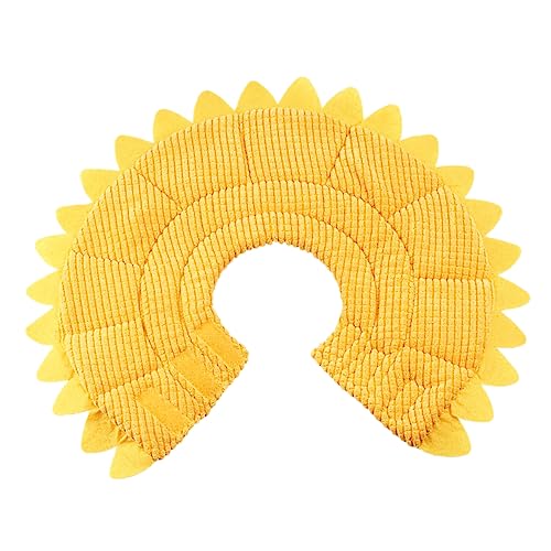 INOOMP Polyester Hundekragen Weicher Verstellbarer Erholungsring Für Hunde Und Katzen Schützt Wunden Und Stiche Leichtes Design Mit Sonnenblumenmotiv INOOMP Polyester Hundekragen Weicher Verstellbarer Erholungsring Für Hunde Und Katzen Schützt Wunden Und Stiche Leichtes Design Mit Sonnenblumenmotiv von INOOMP