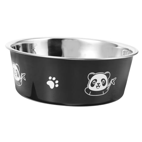 INOOMP Haustiernapf edelstahlschüsseln Stainless Steel Bowl rutschfeste Fressnapf für Welpen Haustiere Hundefutter katzennapf Edelstahl Futterautomat für Welpen Rostfreier Stahl Zubringer von INOOMP